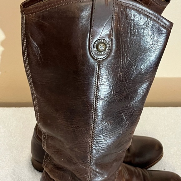 Frye Melissa Brown Boots Sz 8 - Picture 4 of 14